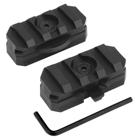 Adaptador de montaje en riel lateral para casco Rotación de guía de 360 ​​grados Tactical Airsoft Fast 19Mm