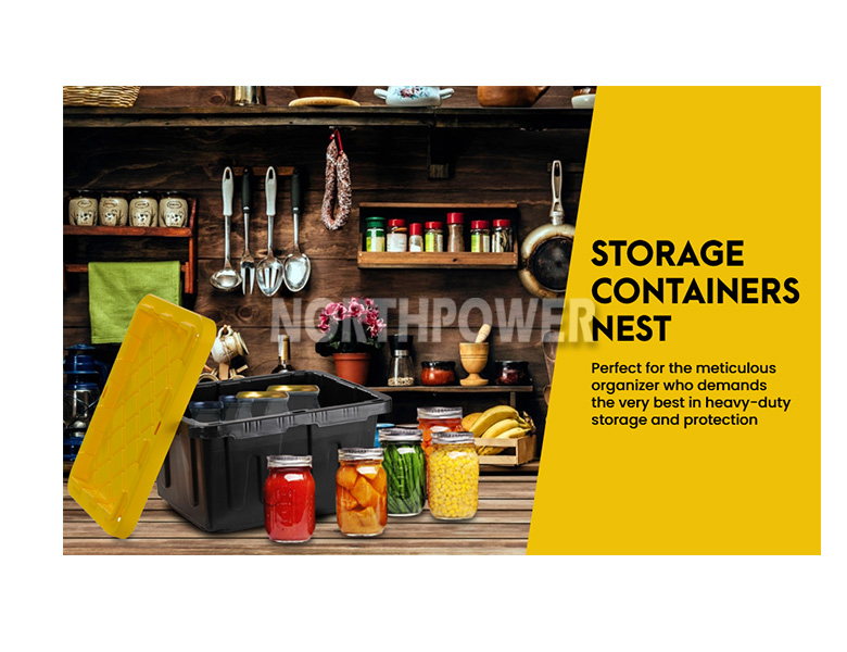 Caja de almacenamiento de 23 galones Caja de almacenamiento resistente