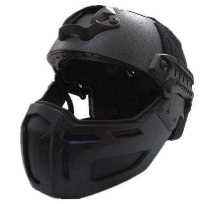 Mentonera tipo riel lateral para casco ARC ACH MICH FAST