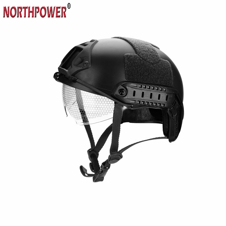 CASCO RÁPIDO MH CON VISERA PROTECTORA Casco táctico militar Airsoft Casco antigolpes