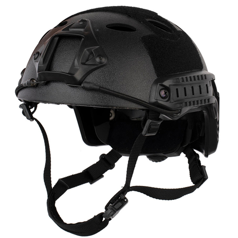Casco rápido PJ con sistema de ajuste interno Ops equipo táctico Airsoft Wargame CS casco táctico de combate