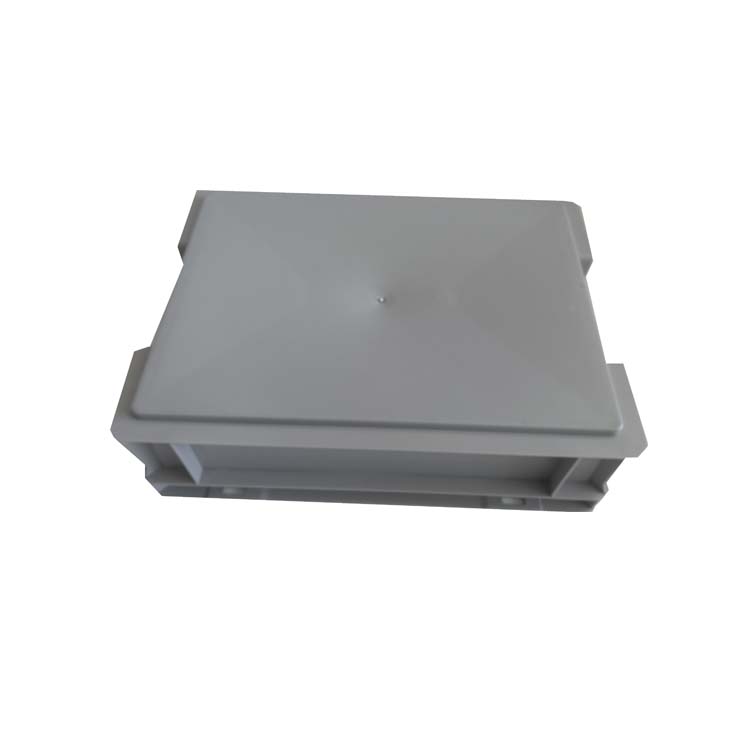 Caja apilable de plástico duradero de la UE