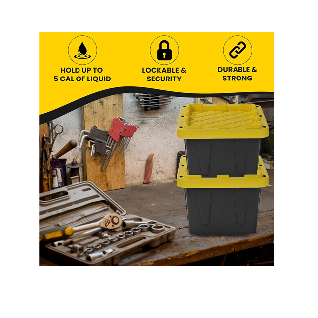 Caja de almacenamiento de 5 galones Caja de almacenamiento resistente
