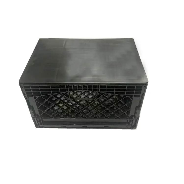 Caja de leche plegable de plástico plegable de 24 cuartos con tapa