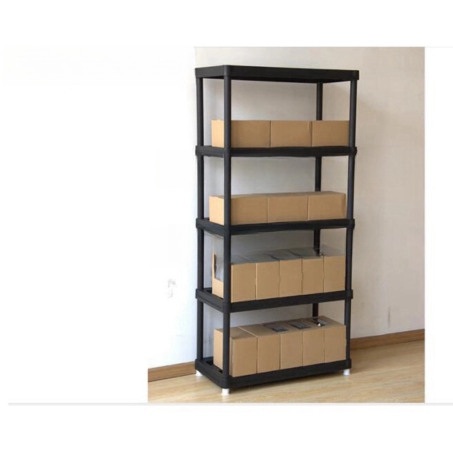 ESTANTE DE ALMACENAMIENTO DE PLÁSTICO DE 5 NIVELES DE 36X18 PULGADAS