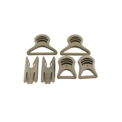 Juego de Clips giratorios con hebilla para gafas militares de Paintball Airsoft para riel lateral del casco Fast BJ PJ ACH MICH