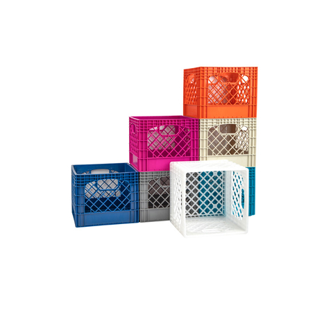 Caja de plástico para botellas de leche de 16 cuartos