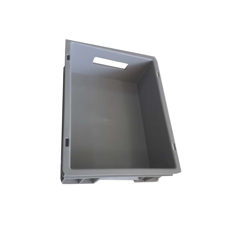 Caja apilable de plástico duradero de la UE