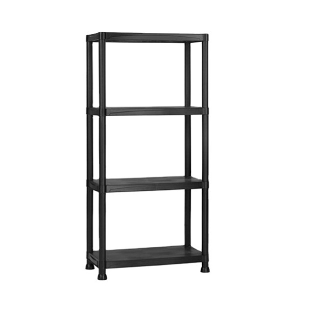 ESTANTE DE PLÁSTICO SÓLIDO NEGRO DE 24X12 PULGADAS 3 NIVELES 4 NIVELES 5 NIVELES