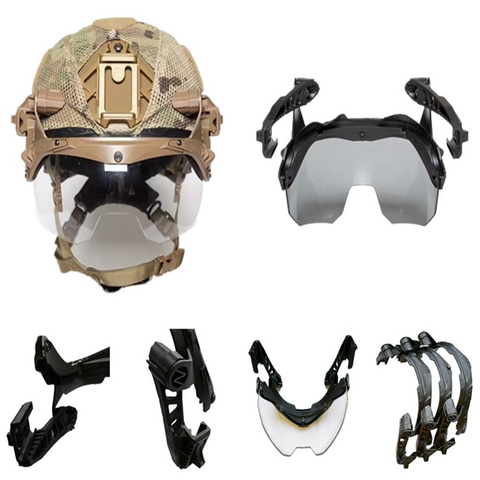 Rail Goggles Visor Flip Up Lens para Wendy Helmet