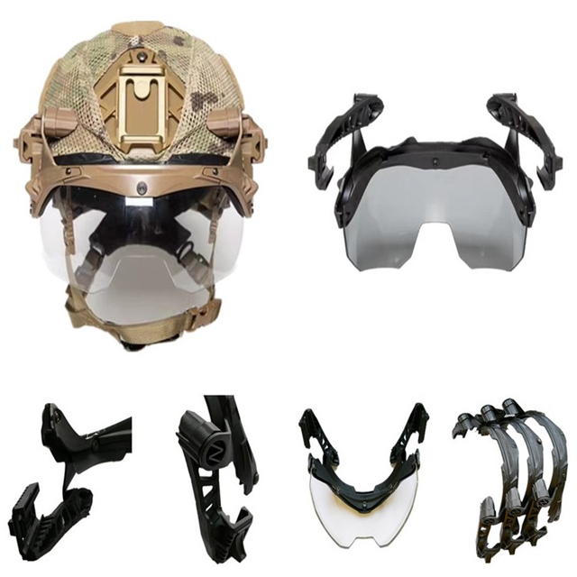 Rail Goggles Visor Flip Up Lens para Wendy Helmet