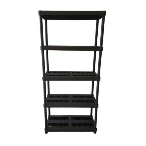 ESTANTE DE ALMACENAMIENTO DE PLÁSTICO DE 5 NIVELES DE 36X18 PULGADAS