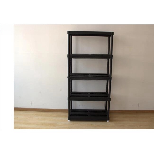 ESTANTE DE ALMACENAMIENTO DE PLÁSTICO DE 5 NIVELES DE 36X18 PULGADAS