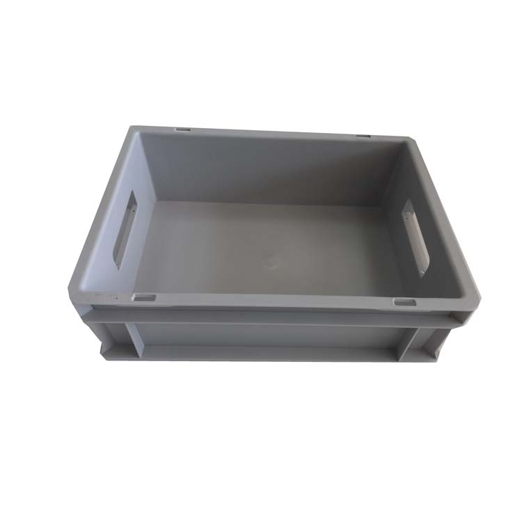 Caja apilable de plástico duradero de la UE