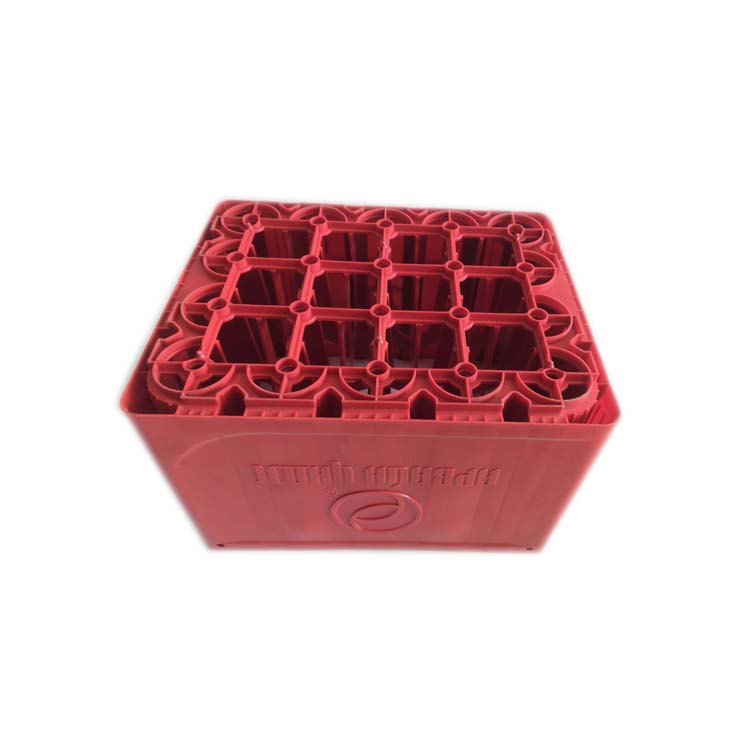 Caja de cerveza de plástico duradera de 20 botellas