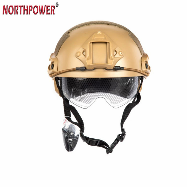 CASCO RÁPIDO MH CON VISERA PROTECTORA Casco táctico militar Airsoft Casco antigolpes