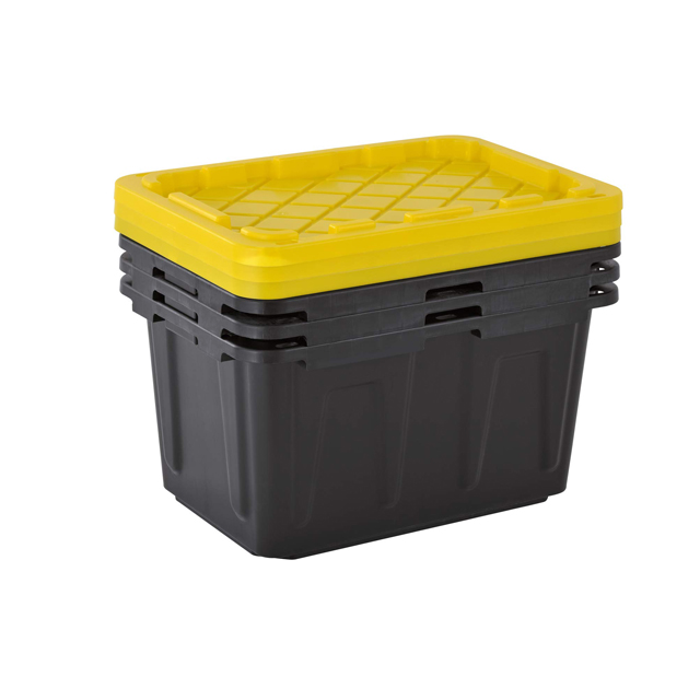 Caja de almacenamiento resistente BIN Tote de 27 galones