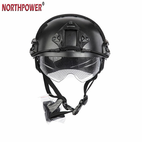 CASCO RÁPIDO MH CON VISERA PROTECTORA Casco táctico militar Airsoft Casco antigolpes