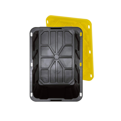 Caja de almacenamiento resistente BIN Tote de 27 galones