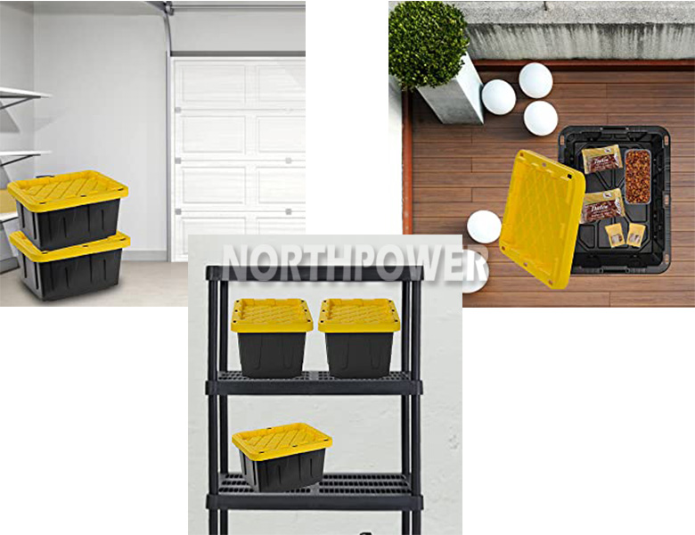 Caja de almacenamiento de 23 galones Caja de almacenamiento resistente