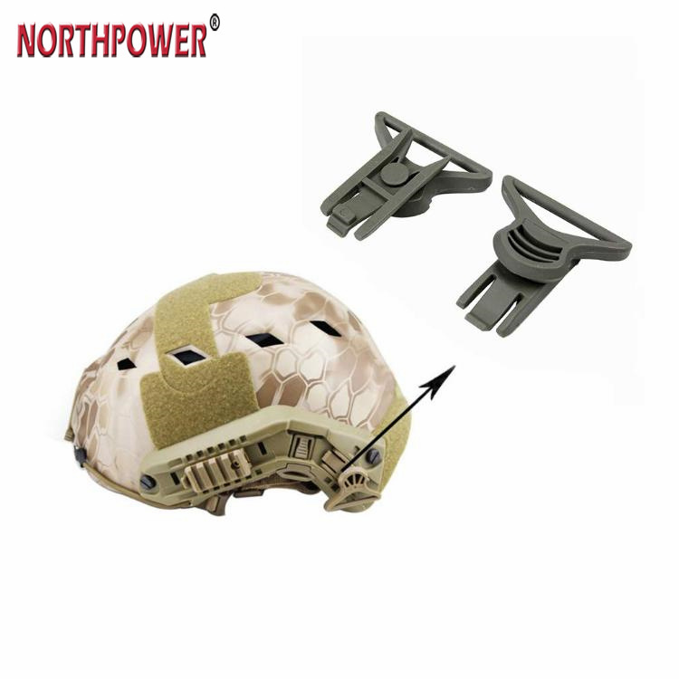 Juego de Clips giratorios con hebilla para gafas militares de Paintball Airsoft para riel lateral del casco Fast BJ PJ ACH MICH