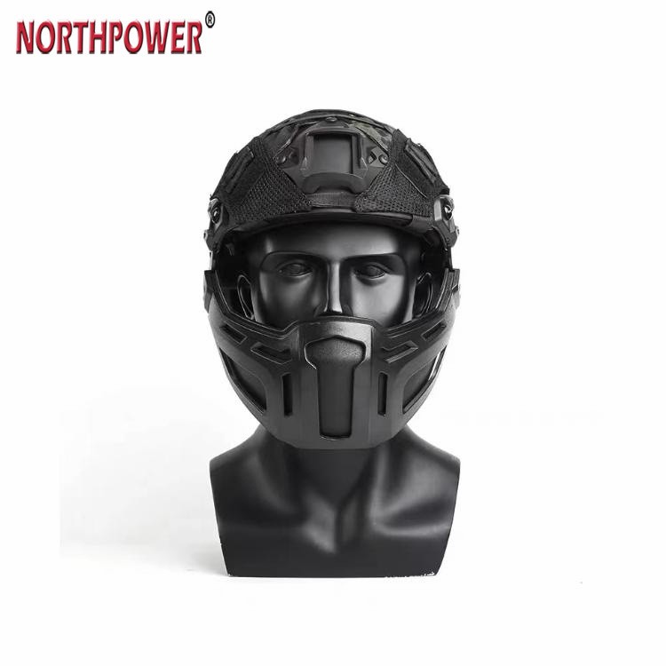 Mentonera tipo riel lateral para casco ARC ACH MICH FAST