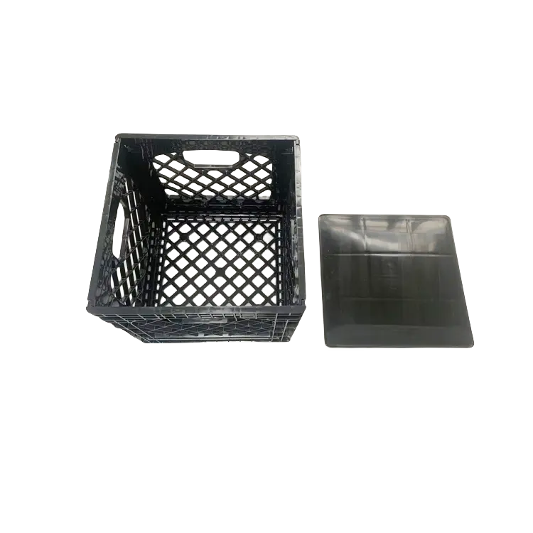 Tapa de plástico para caja de leche láctea plegable cuadrada de 16 cuartos