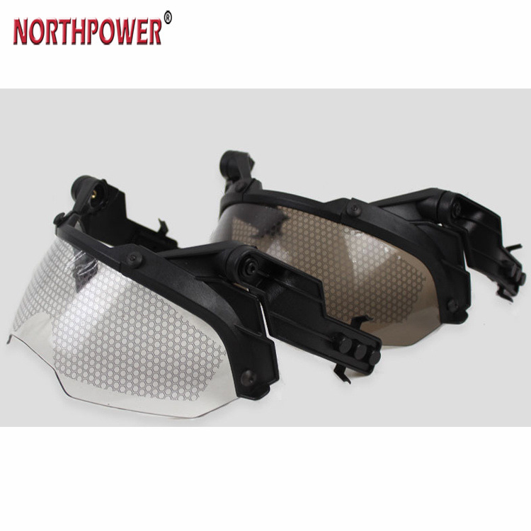 Casco ajustable, gafas con tapa, Airsoft, Paintball, casco rápido, a prueba de viento, antiniebla, CS, gafas de protección para juego de guerra, visera protectora